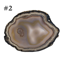 Load image into Gallery viewer, #2 Premiere Large Agate Slice on a white background - Down To Earth