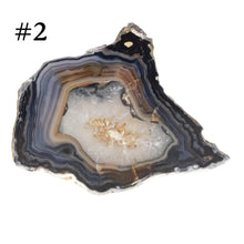 Load image into Gallery viewer, Premiere Agate Slice SM #2 on a white background - Down To Earth