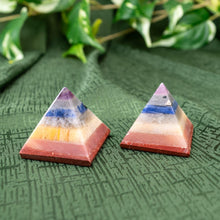 Load image into Gallery viewer, 35mm Chakra Pyramids Styled - Down To Earth