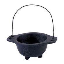 Load image into Gallery viewer, 3" Pentagram Cauldron Cast Iron - Down To Earth