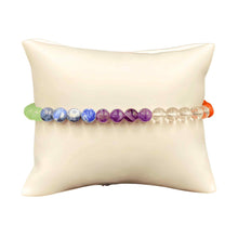 Load image into Gallery viewer, 7 Chakra 6mm Crystal Bracelet - Down To Earth