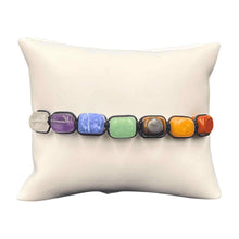 Load image into Gallery viewer, 7 Chakra Shamballa Bracelet on Pillow - Down To Earth