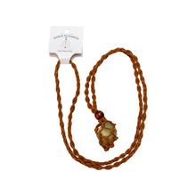 Load image into Gallery viewer, Brown Adjustable Crystal Necklace Holder Cord - Down To Earth