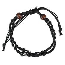 Load image into Gallery viewer, Adjustable Crystal Holder Bracelet Balck color on a white background - Down to Earth