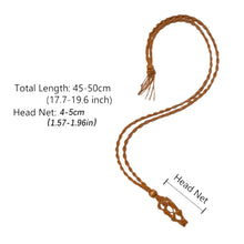 Load image into Gallery viewer, Adjustable Crystal Necklace Holder Cord Measurements - Down To Earth