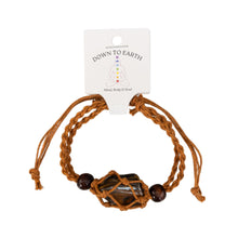 Load image into Gallery viewer, Brown Adjustable Crystal Holder Bracelet - Down To Earth