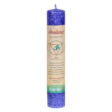 Load image into Gallery viewer, Aloha Bay Third Eye Chakra Pillar Candle: Abundance - Down To Earth