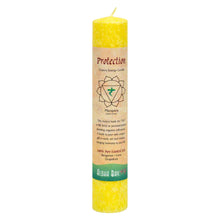 Load image into Gallery viewer, Aloha Bay Solar Plexus Chakra Pillar Candle: Protection - Down To Earth
