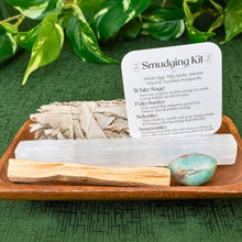 Load image into Gallery viewer, Amazonite Smudging Kit Styled - Down To Earth