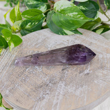 Load image into Gallery viewer, Amethyst Phantom Vogel on a wooden surface - Down to Earth
