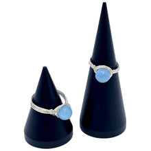 Load image into Gallery viewer, Angelite Wire Wrapped Rings - Down To Earth