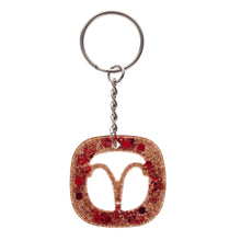 Load image into Gallery viewer, Aries Zodiac Resin Keychain - Down To Earth