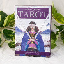Load image into Gallery viewer, Beginner's Guide Tarot front facing with plants on a style background - Down To Earth
