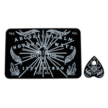 Load image into Gallery viewer, Black & White Crow & Crystal Spirit Board - Down To Earth