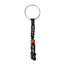 Load image into Gallery viewer, Black Macrame Adjustable Crystal Holder Keychain - Down To Earth