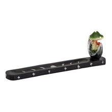 Load image into Gallery viewer, Black Mushroom Incense Burner side angled on a white background - Down To Earth