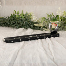 Load image into Gallery viewer, Black Mushroom Incense Burner side angled on a style background - Down To Earth