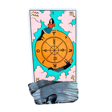 Load image into Gallery viewer, Black Obsidian Card Holder with Tarot Card - Down To Earth