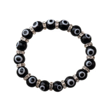 Load image into Gallery viewer, Black Evil Eye Bracelet Beaded - Down To Earth