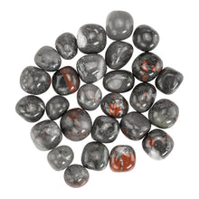 Load image into Gallery viewer, Bloodstone Tumbled 1lb top down displayed on a white background - Down To Earth
