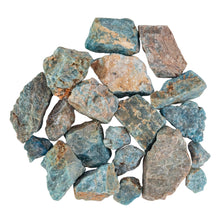 Load image into Gallery viewer, Blue Apatite Raw on a white background - Down to Earth
