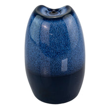 Load image into Gallery viewer, "Backside of a Blue Ceramic Backflow Burner on a white background," - Down to Earth.