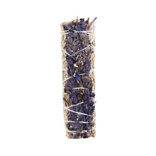 Load image into Gallery viewer, Blue Sage with Lavender Smudge Stick on a white background - Down to Earth