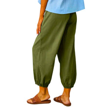 Load image into Gallery viewer, Boho Baggy Harem Pants With Pockets Back View - Down To Earth