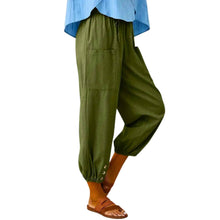 Load image into Gallery viewer, Boho Baggy Harem Pants With Pockets Side View - Down To Earth