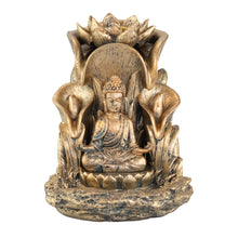 Load image into Gallery viewer, Bronze Buddha Backflow Incense Burner front facing displayed on a white background - Down To Earth