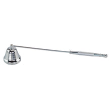 Load image into Gallery viewer, Stainless Steel Candle Snuffer silver on a white background high angle - Down to Earth