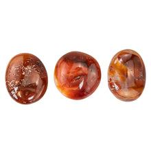 Load image into Gallery viewer, Carnelian Palm Stone on a white background - Down to Earth