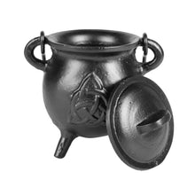 Load image into Gallery viewer, Triquetra Cast Iron Cauldron - Down To Earth