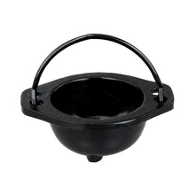 Load image into Gallery viewer, Cast Iron 3” Plain Cauldron on a white background front angle - Down to Earth