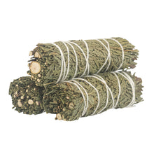 Load image into Gallery viewer, Cedar Smudge Stick angled group photo displayed on a white background - Down To Earth