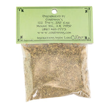 Load image into Gallery viewer, Ceridwen's Catnip Herbs back side of the packaging on a white background - Down To Earth