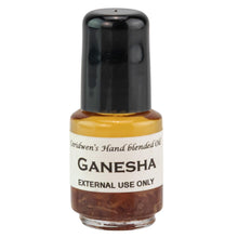 Load image into Gallery viewer, Ceridwen’s Hand Blended Oil Ganesha on a white background - Down to Earth
