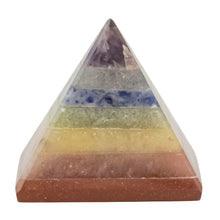 Load image into Gallery viewer, 35mm Chakra Pyramid on a white background - Down To Earth