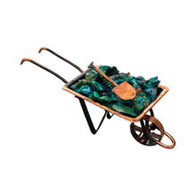 Load image into Gallery viewer, Chrysocolla Crystal Chip Wheelbarrow - Down To Earth