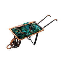 Load image into Gallery viewer, Chrysocolla Crystal Chip Wheelbarrows - Down To Earth