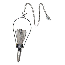 Load image into Gallery viewer, Clear Quartz Angel Point Pendulum - Down To Earth