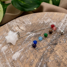 Load image into Gallery viewer, Clear Quartz Merkaba Pendulum Styled - Down To Earth