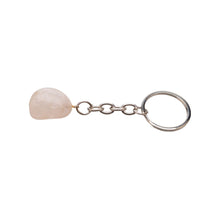 Load image into Gallery viewer, Clear Quartz Tumbled Crystal Keychain - Down To Earth