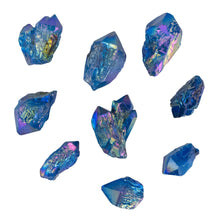 Load image into Gallery viewer, 1 LB Cobalt Aura Quartz Point on a white background - Down To Earth
