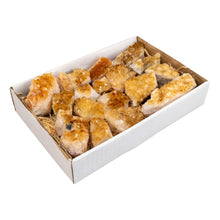 Load image into Gallery viewer, "Angled-view of a Citrine Druze Crystal Flat that holds multiple Citrine stones," - Down to Earth.