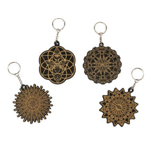 Load image into Gallery viewer, Crystal Grid Keychain group photo on a white background - Down To Earth