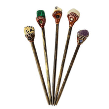 Load image into Gallery viewer, Crystal Hair Sticks - Down To Earth