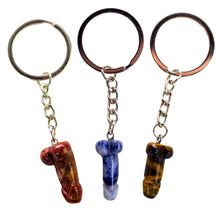 Load image into Gallery viewer, Crystal Phallus Keychains - Down To Earth