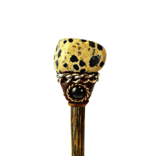 Load image into Gallery viewer, Dalmatian Crystal Hair Stick - Down To Earth