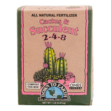 Load image into Gallery viewer, Down To Earth Cactus & Succulent Fertilizer front side of the packaging displayed on a white background - Down to Earth